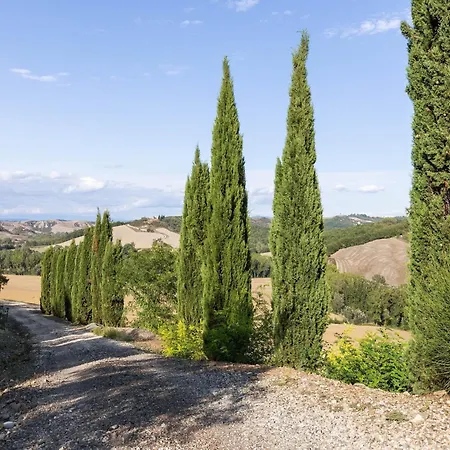 360 Degree View Over The Tuscan Hills Buonconvento Exterior photo